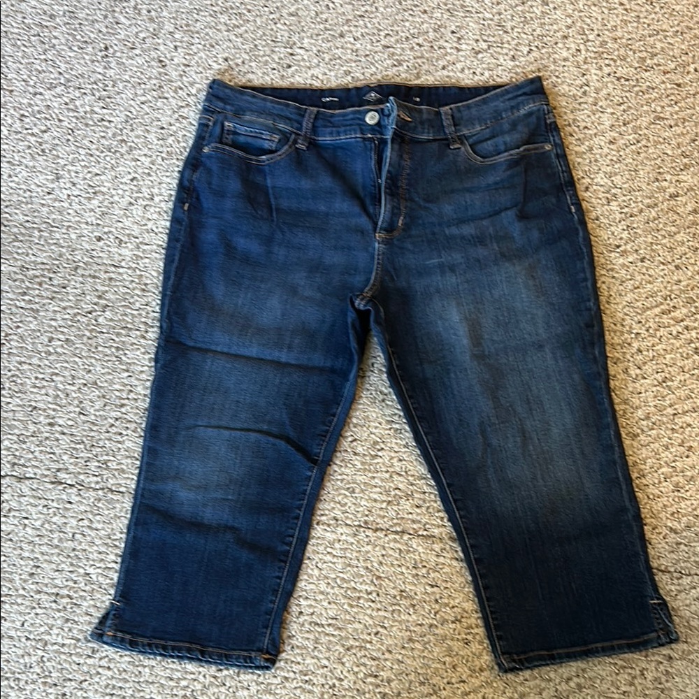 St. John's Bay Women's Ankle Jeans - Dark Blue